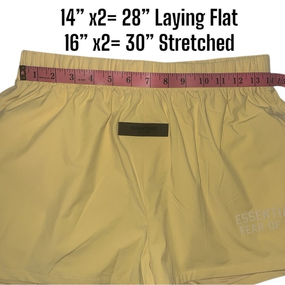 FEAR OF GOD ESSENTIALS WOMEN'S RUNNING SHORT | Color:LIGHT TUSCAN | NEW/NWT🔥🔥 - Picture 11 of 16